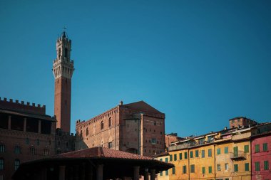 Mangia Kulesi, Pubblico Sarayı, Piazza del Campo, Siena, İtalya