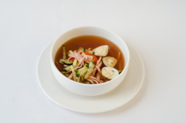 Kvas çorbası okroshka