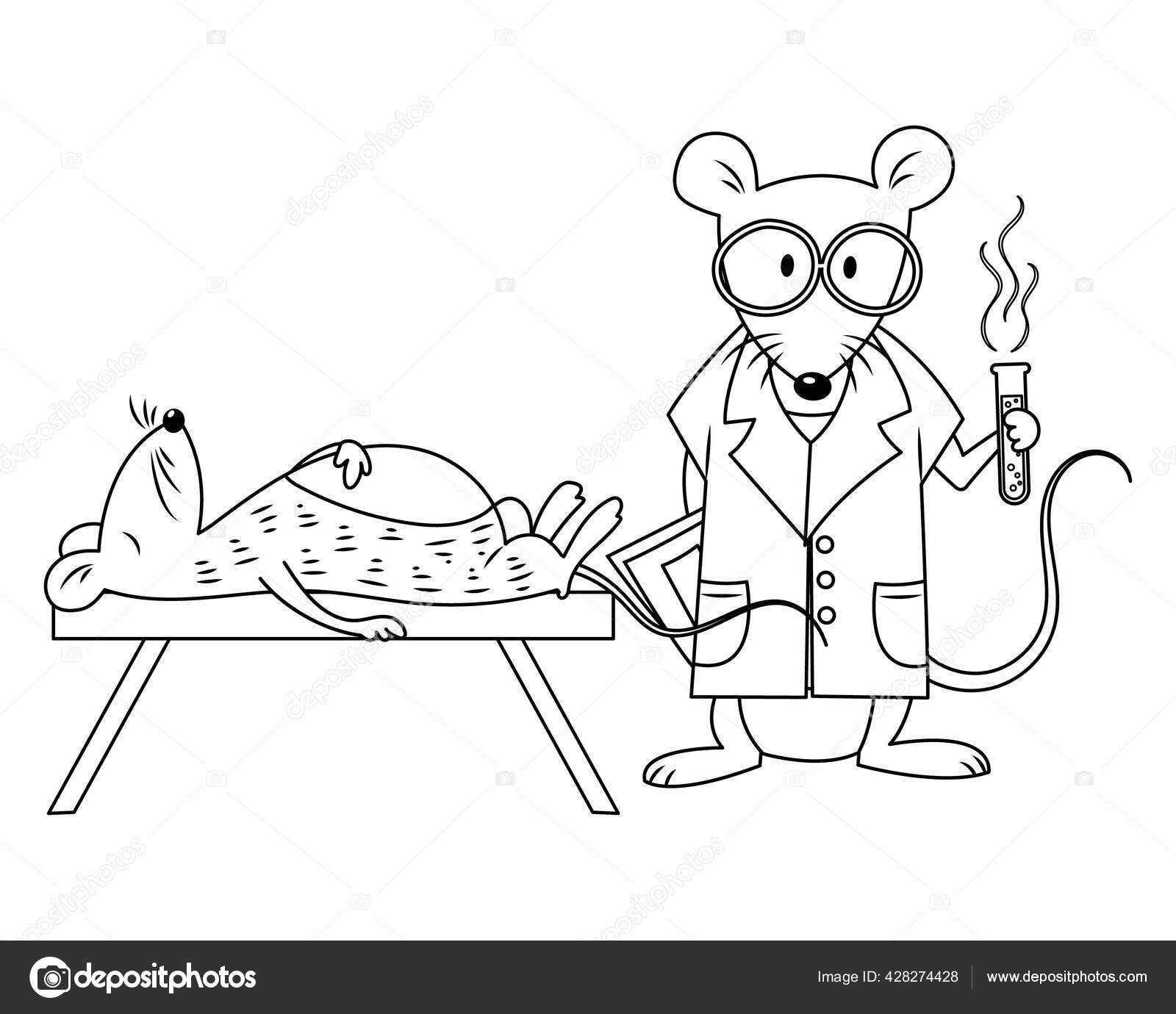 Un ratón muerto imágenes de stock de arte vectorial | Depositphotos