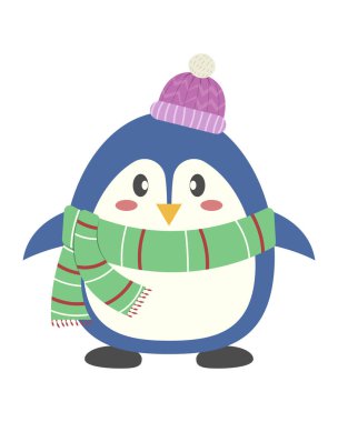 Tatlı penguen çizgi film karakteri  