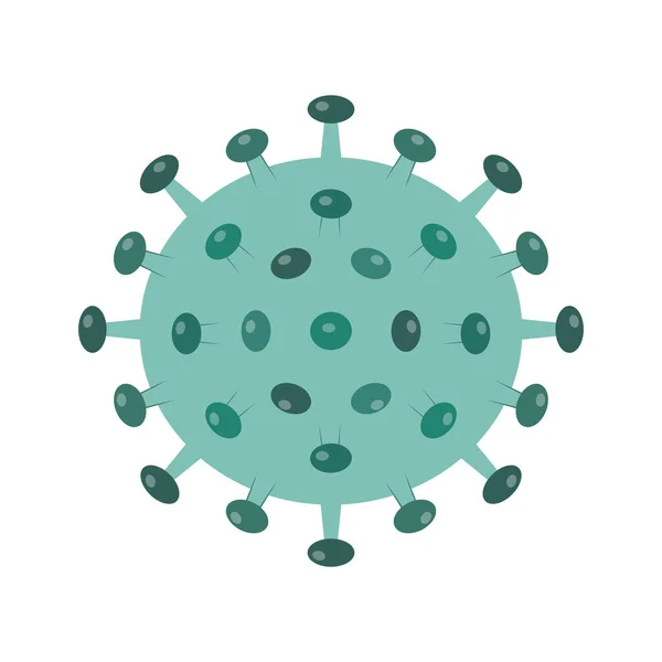 Virus Mikroorganismů Chřipky Vektorová Ilustrace — Stockový vektor