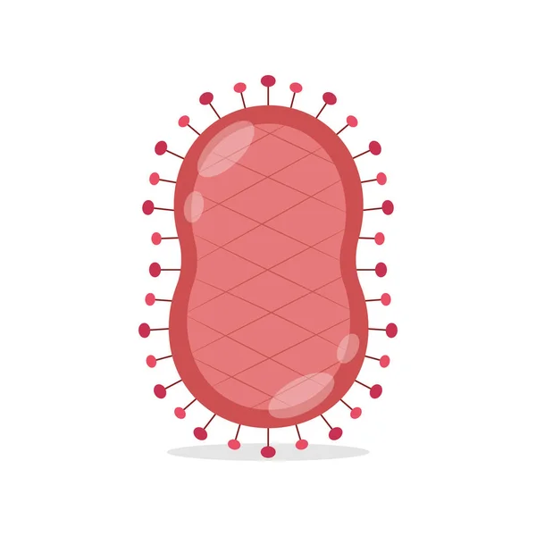 漫画のベクトル図 パラポキシウイルス病Microbians — ストックベクタ