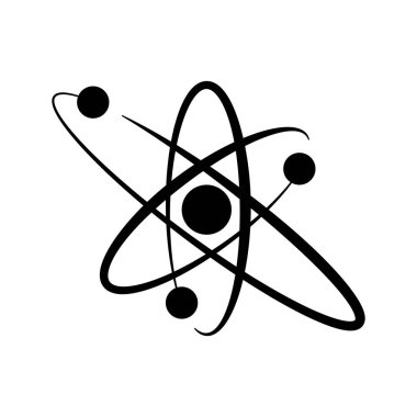 atom simgesi vektör illüstrasyonu