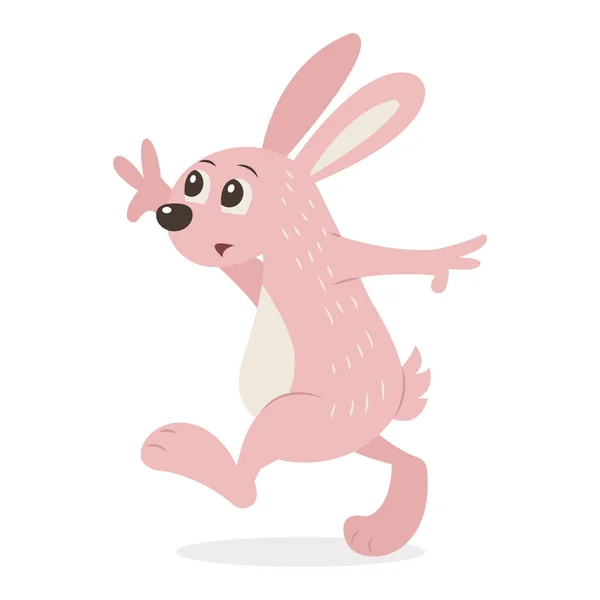 Schattig Konijn Cartoon Vector Illustratie — Stockvector