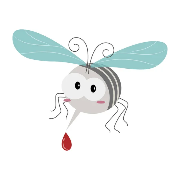 Çizgi film Sivrisinek Böceğinin vektör çizimi