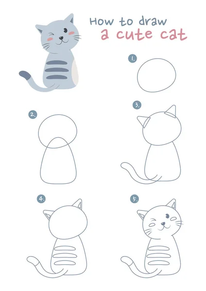 Şirin Kedi vektör gösterimi nasıl çizilir