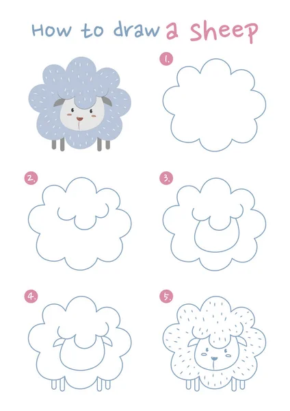 Koyun vektör çiziminin nasıl çizileceği