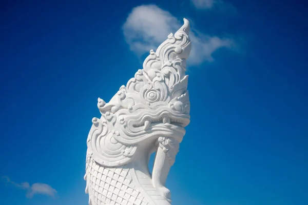 Schlangenkopf Einem Tempel Phuket Thailand — Stockfoto