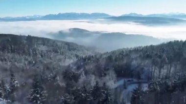 Alplerin hava görüntüsü 