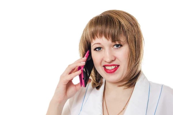 El doctor habla por teléfono. — Foto de Stock