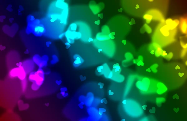 Hearts bokeh background — Stock Photo, Image