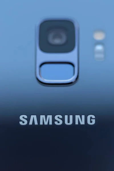 Brecht Bélgica Abril 2020 Retrato Close Marca Empresa Samsung Parte — Fotografia de Stock
