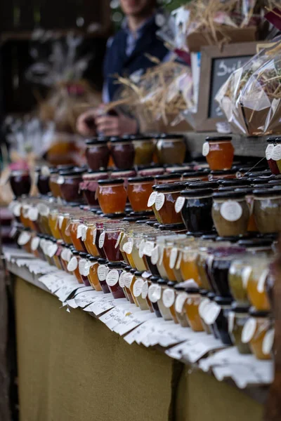 Beervelde Belgique Mai 2019 Portrait Étal Marché Vendant Que Des — Photo