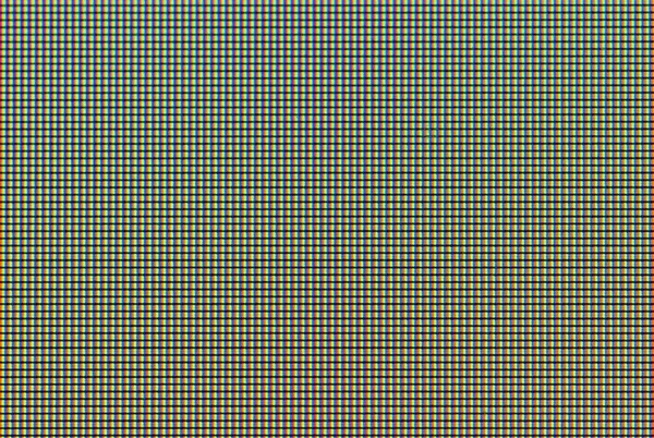 Makro Portret Tablicy Pikseli Ekranu Led Pojedynczy Piksel Składa Się — Zdjęcie stockowe