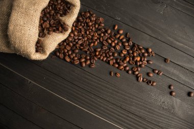 Güzel kavrulmuş kahve çekirdeği konsepti.