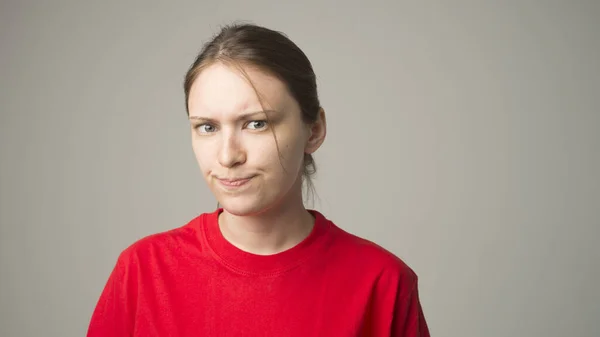 Picture Young Good Looking Teenage Girl Isolated — Stock Photo, Image