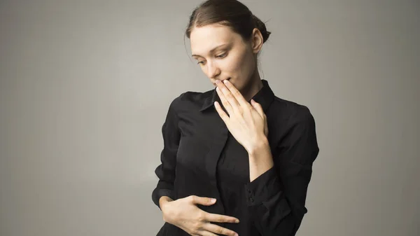 Bellezza Donna Faccia Primo Piano Bella Giovane Modello Femminile — Foto Stock