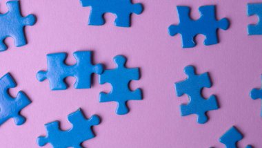 mavi bulmacalar, dokular ve arkaplan