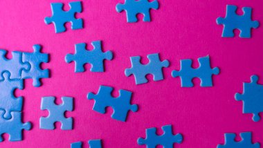 mavi bulmacalar, dokular ve arkaplan