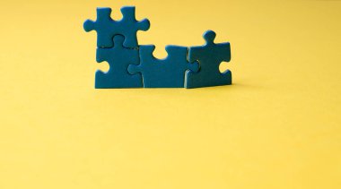 parçalanmış mavi bulmacalar. genel arkaplan