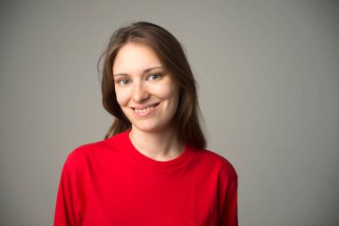 Genç kadın güzellik portresi.