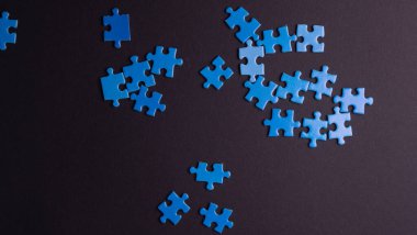 mavi bulmacalar, dokular ve arkaplan