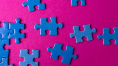 mavi bulmacalar, dokular ve arkaplan