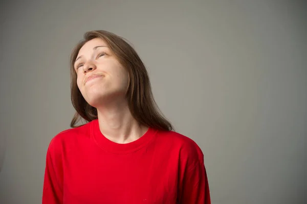 Jovem Mulher Beleza Rosto Retrato — Fotografia de Stock