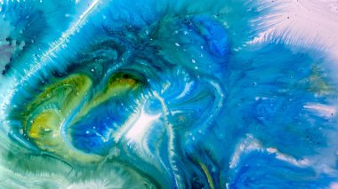 Sulu mürekkebin renkleri saydamdır. Soyut çok renkli mermer desen arkaplanı