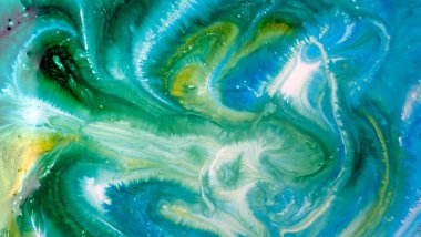 Sulu mürekkebin renkleri saydamdır. Soyut çok renkli mermer desen arkaplanı