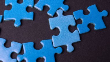 mavi bulmacalar, dokular ve arkaplan