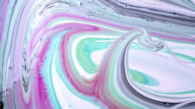 Mürekkep, boya, soyut. Yakın plan fotoğraf. Renkli soyut resim arkaplanı. Yüksek desenli yağlı boya. Yüksek kalite parçalar.