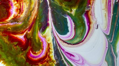 Sulu mürekkebin renkleri saydamdır. Soyut çok renkli mermer desen arkaplanı