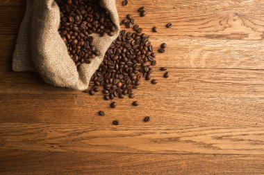 Güzel kavrulmuş kahve çekirdeği konsepti.