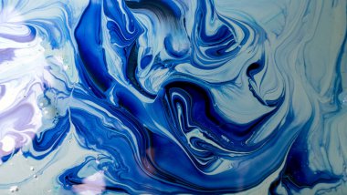 Akrilik lekeler. Soyut yapay arkaplan. Renkli parlak doku