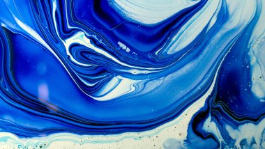 Sulu mürekkebin renkleri saydamdır. Soyut çok renkli mermer desen arkaplanı