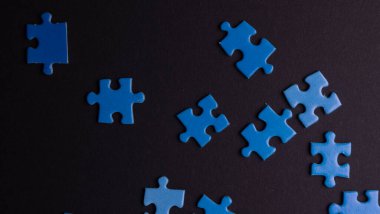 mavi bulmacalar, dokular ve arkaplan