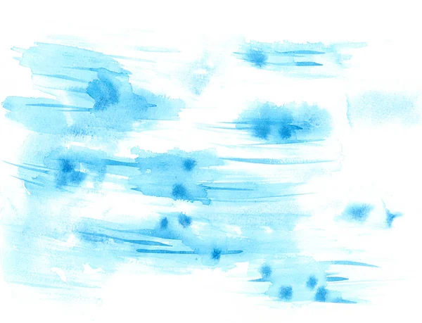 Aquarelle texture bleu lumière abstraction fond taches éclaboussure, tache, pinceau, illustration de peinture légère, éclaboussure — Photo