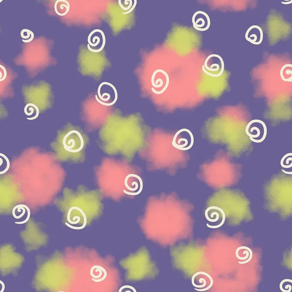 Circles Abstract Seamless Pattern Background Raster Stylish Abstract Dots Magic — Stock Photo, Image
