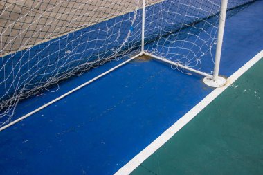 Hedef ağları Futsal futsal alanındaki.