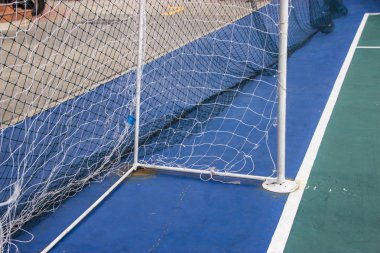 Hedef ağları Futsal futsal alanındaki.