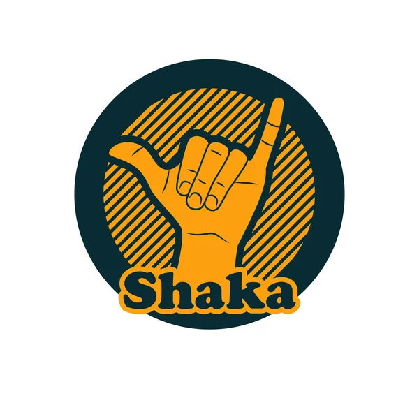 Shaka veya asmak gevşek işareti jest.