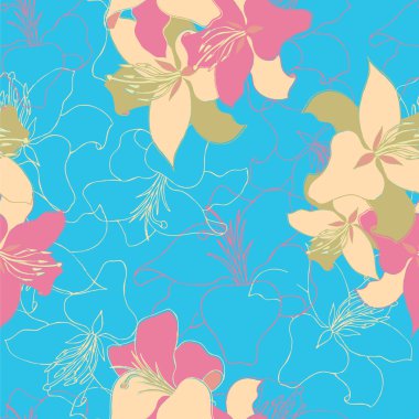 Vektörsüz çiçek arkaplanı