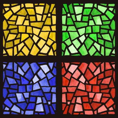 Stained glass window vector