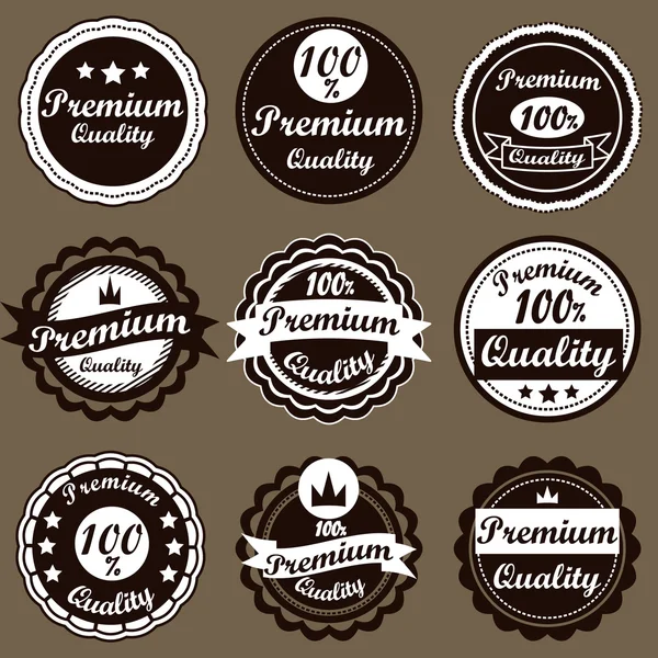 Retro etiketler kümesi