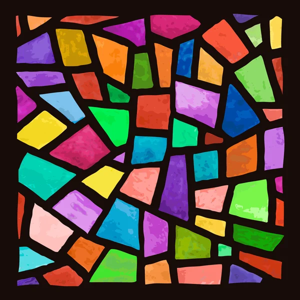 Finestra di vetro colorato — Vettoriale Stock