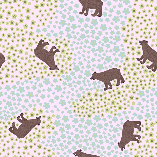 Bears pattern — Stock Vector