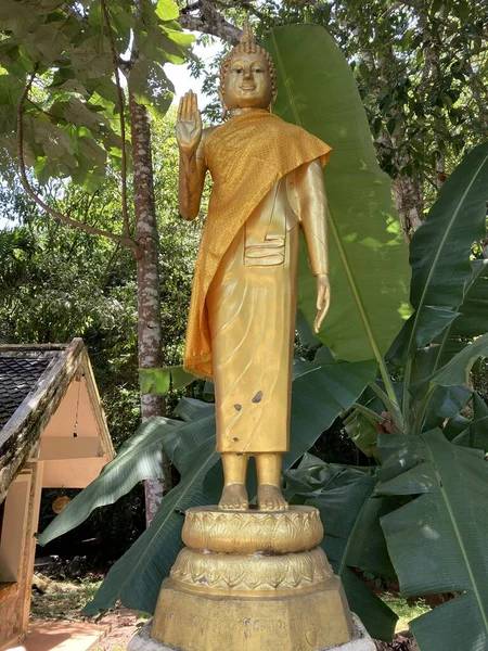 Statue Bouddhiste Colorée Thaïlande — Photo