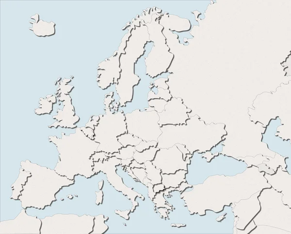 Barvy přechodu mapa Evropy — Stock fotografie