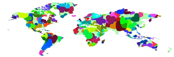 3D pianeta Terra con vari colori — Foto Stock